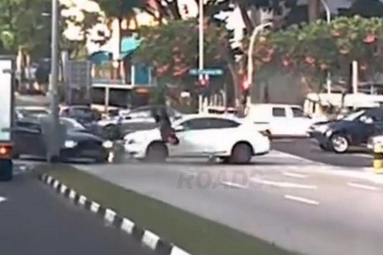 Motorcyclist Injured After Being Hit By Car And Bouncing Off Another ...