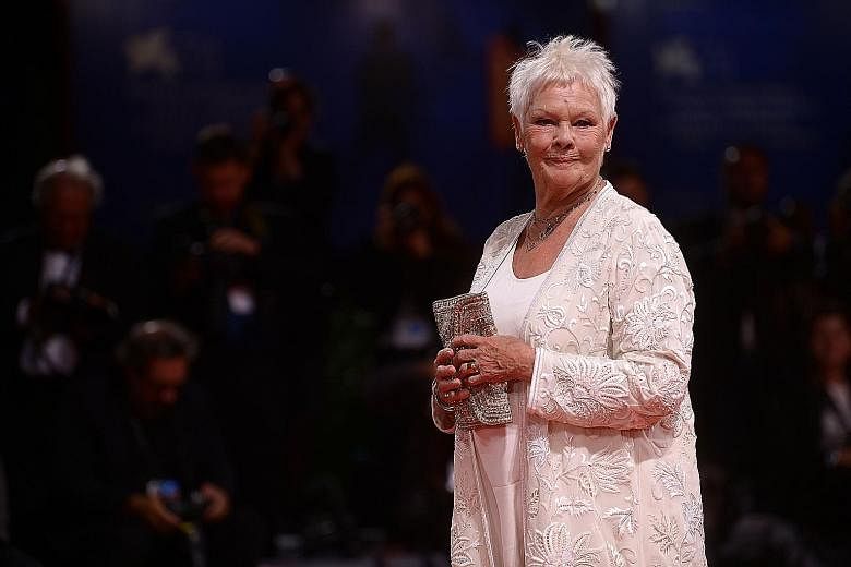 Judi Dench plays the queen in Victoria & Abdul, which premiered at the film festival. 