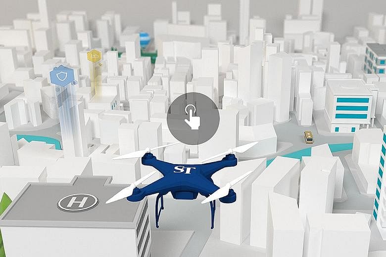 ST's newly launched Smart Nation microsite, which explains Singapore's digitisation push across six sectors, includes a game where users can operate a drone hovering over an imagined virtual Singapore.
