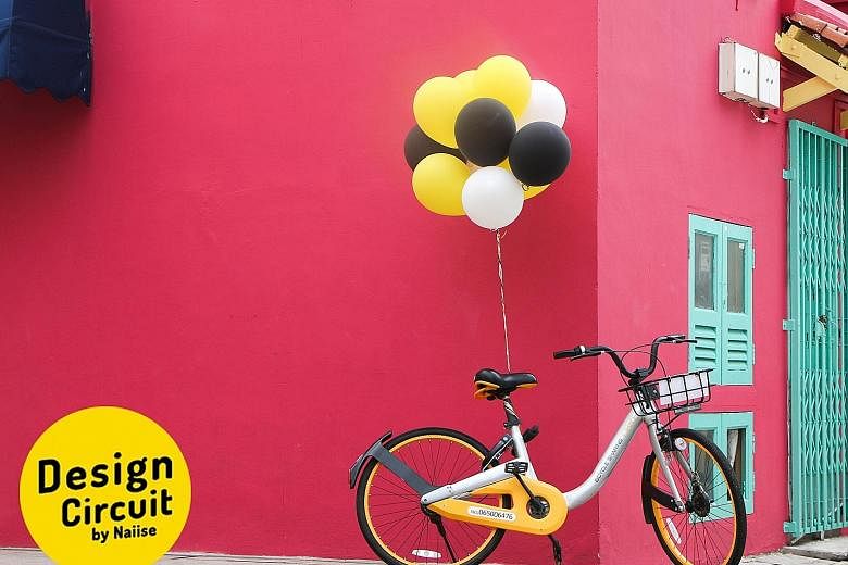 Participants of the Design Circuit will ride around town on oBikes, completing tasks and tasting snacks and drinks at "fuelling stations".