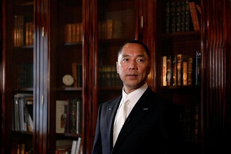 Interpol issued a global "red notice" for Mr Guo Wengui 's arrest in April, at Beijing's request.