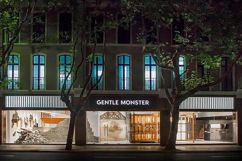 Gentle Monster's store in Shanghai. The South Korean eyewear brand will open its first South-east Asian flagship store in Singapore at Ion Orchard this month.