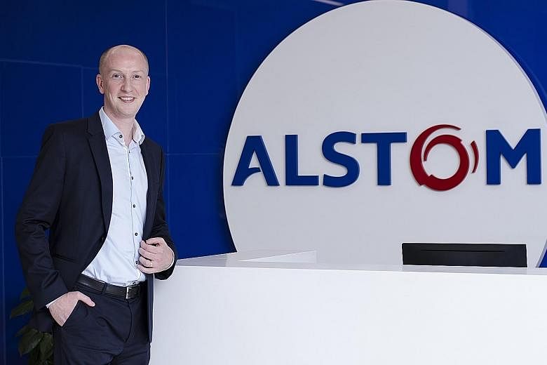 Alstom's recently launched Aptis electric bus. The battery-powered, low-floor vehicle may make its way to Singapore by 2019, as the firm looks to grow its business.