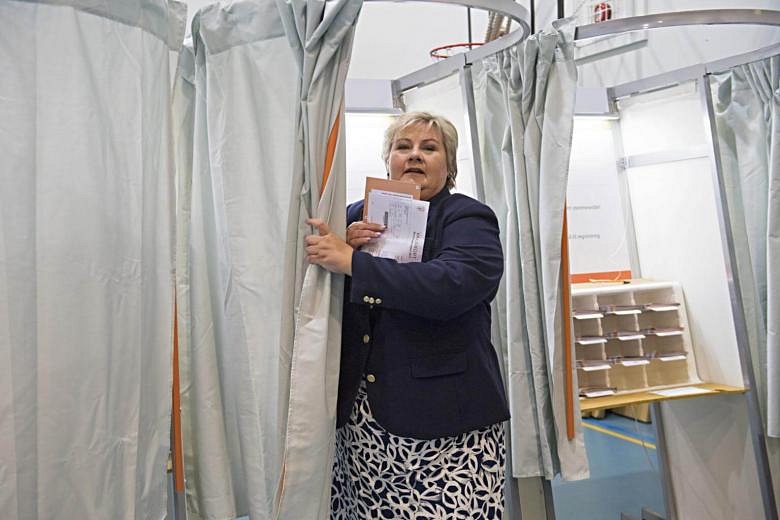 Norwegian Prime Minister Erna Solberg Clinches Second Term In Power   Fa Erna 20170912 