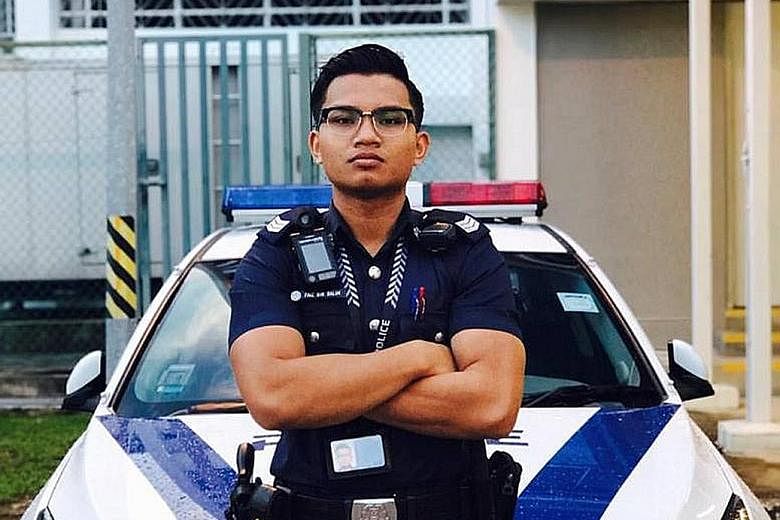 Mr Faiz Salim, 23, who recently completed his national service with the police force, was the eldest of five children. He died after his motorcycle skidded and hit a lorry on the SLE at about 1.30pm on Sunday.