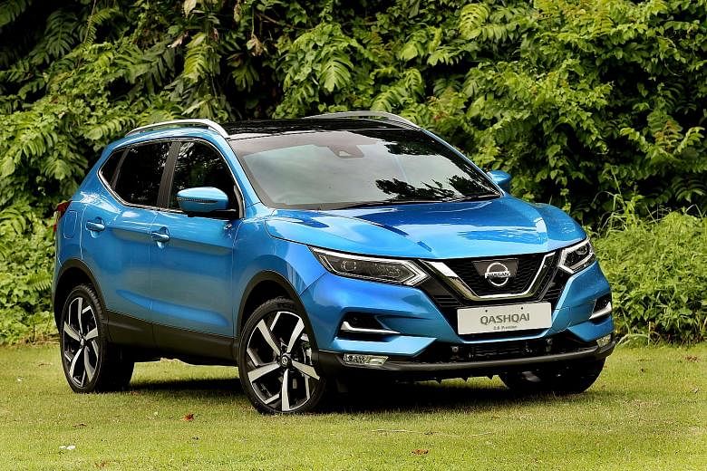 The new Qashqai is as agile as before and has a redesigned multi-function steering wheel.