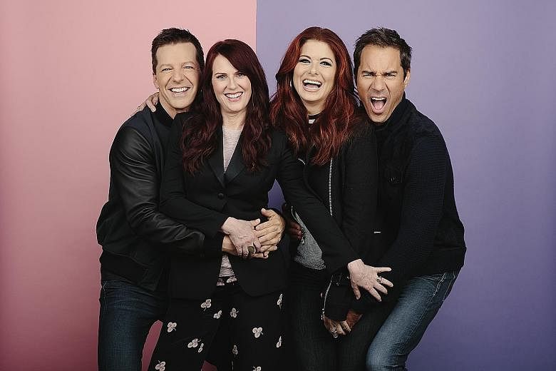 The original cast of Will & Grace, (from left) Sean Hayes, Megan Mullally, Debra Messing and Eric McCormack, are back for the revival.