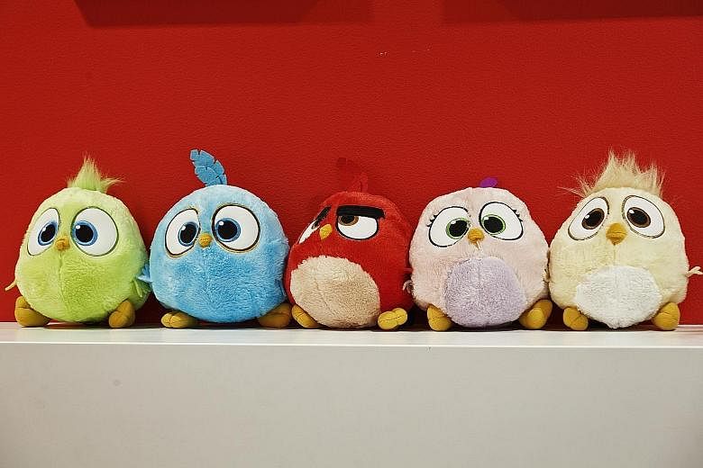 Angry Birds toys on display at the headquarters of Rovio Entertainment in Espoo, Finland. The company announced its long-awaited IPO this month, saying it was aiming to boost growth and to take part in gaming industry consolidation.