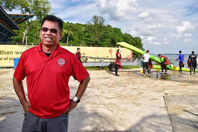 Mr Shaharudin Othman says joining Outward Bound Singapore as an instructor paved the way for him to explore his interest in sports such as kayaking and diving.
