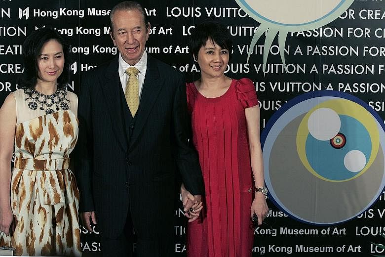 Above: Aldwych House, a 174,000 sq ft building near Covent Garden in London, has been leased to tenants after a recent refurbishment. Left: Ms Angela Leong, who has a net worth of $5 billion, with her husband, Macau tycoon Stanley Ho, in a 2009 photo