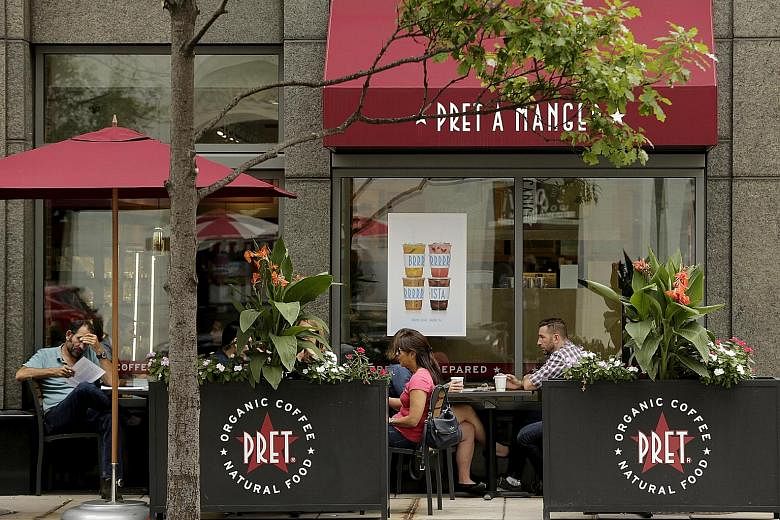 Pret A Manger has more than 400 shops worldwide, including this one in Washington. Jollibee operates 2,700 restaurant outlets, including its eponymous chain of fast-food stores with the ubiquitous smiling bee mascot.