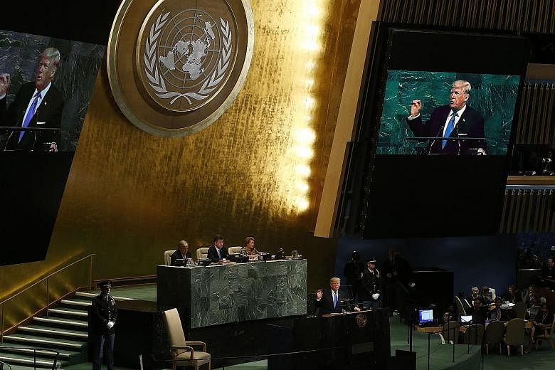 President Donald Trump pledged that the US will "forever be a great friend to the world" at the United Nations General Assembly at the UN headquarters in New York yesterday.