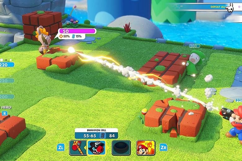 In Mario + Rabbids Kingdom Battle, the gameplay and controls might be simple, but the game actually requires careful strategic thinking.