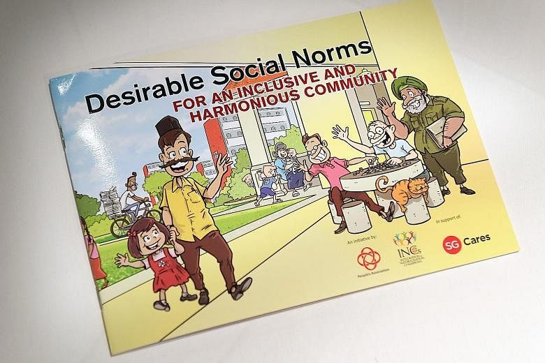 The 40-page book consists of illustrations depicting commonplace faux pas that often seem to stem from a lack of knowledge. According to Marine Parade GRC MP Fatimah Lateef, the comic strips may show up on MRT trains, buses and posters in housing est