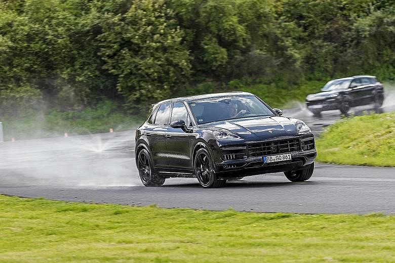 The Cayenne's uncanny off-road ability stands out in wet weather.