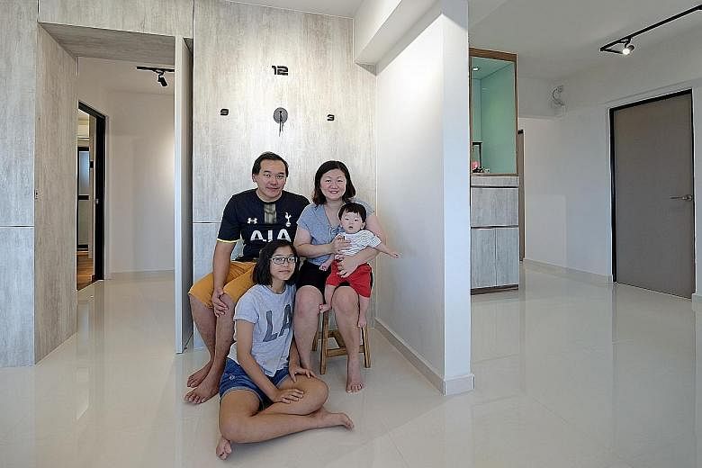 Mr Jimmy Lim lives in a 2,067 sq ft flat with his family, including wife Alice Khor, daughter En Yu, 12, and son Yi Chen, six months old.