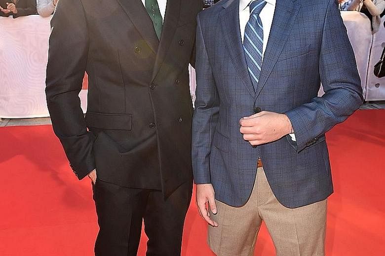 Actor Jake Gyllenhaal and Boston bombing survivor Jeff Bauman (both above) at the Stronger movie premiere during the Toronto International Film Festival earlier this month.