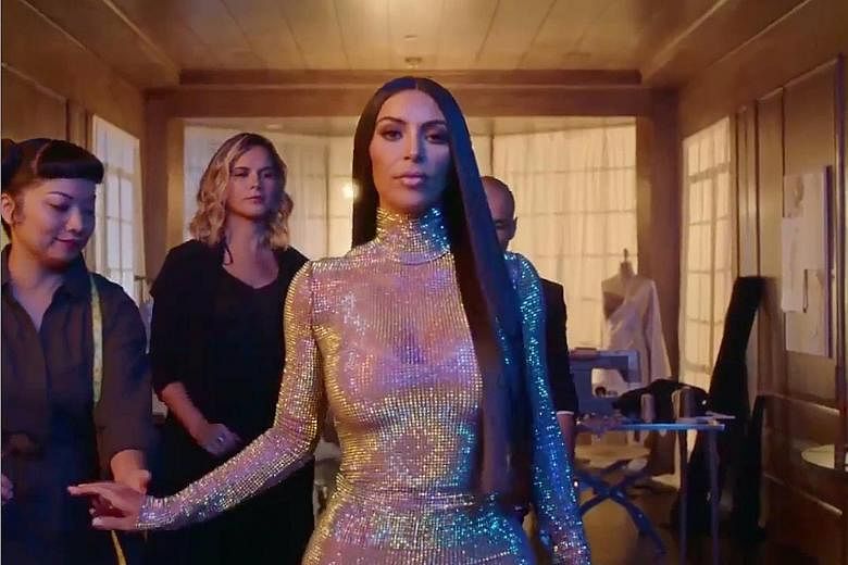 Kim Kardashian West seen in a scene from the trailer of Season 14 of Keeping Up With The Kardashians.