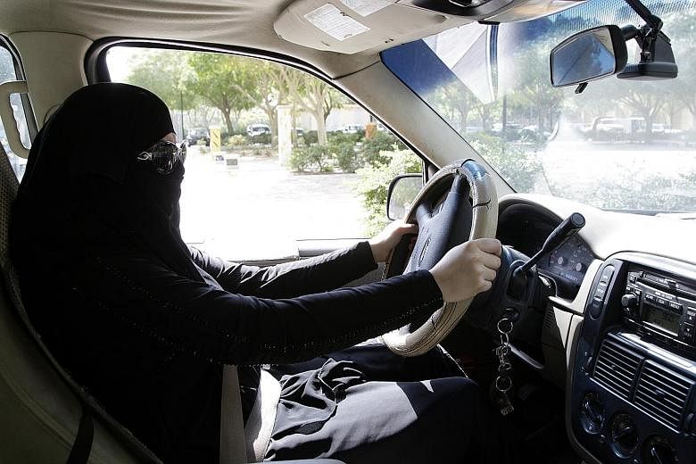 Many working Saudi women spend much of their salaries on drivers or must be driven to work by male relatives. Saudi leaders hope the new policy allowing women to drive, which takes effect next June, will help the economy by increasing their participa