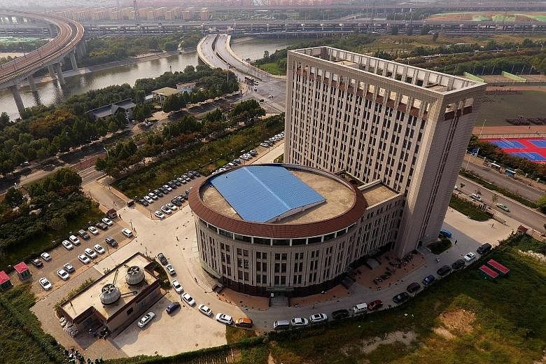This North China University of Water Resources and Electric Power building in Zhengzhou, Henan, has been mocked online as the "Toilet Building".