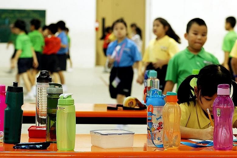 To promote healthy living, some primary schools have done away with drink stalls. Some 86 per cent of people surveyed said they would heed Prime Minister Lee Hsien Loong's advice to cut down on sugar intake.