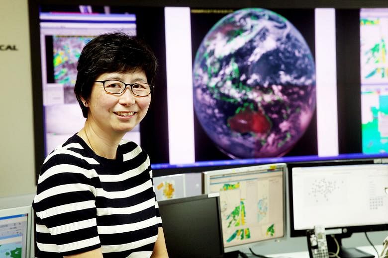 Ms Patricia Ee, the director of weather services at the Meteorological Service Singapore, has been in the field for more than 20 years. She admits that even with all the advanced technology, weather predictions are not always spot on. But she said: "
