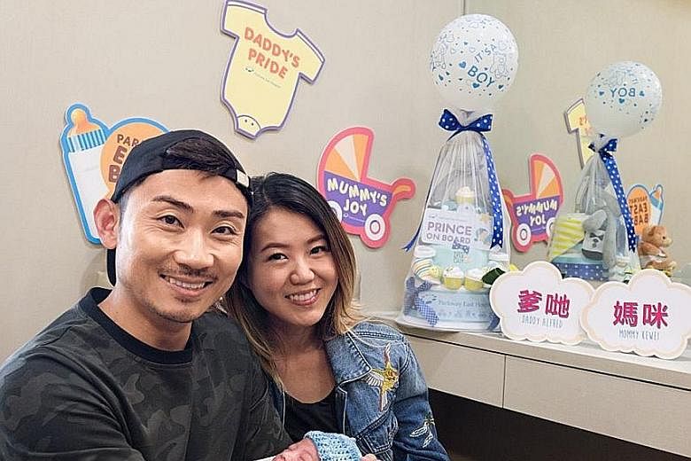 Singers Alfred Sim and Tay Kewei welcomed their son three days ago after a more than 10-hour labour.