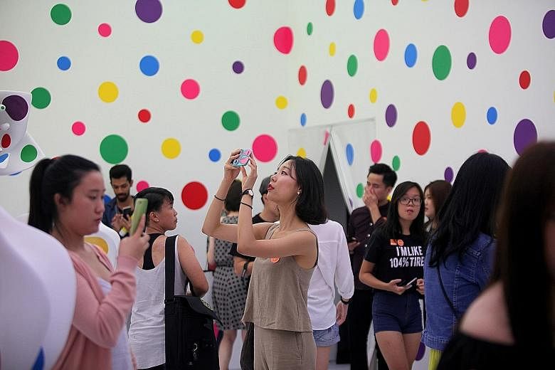 Yayoi Kusama's exhibition at the National Gallery earlier this year drew more than 235,000 visitors in total.