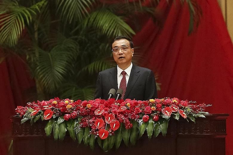 Chinese Premier Li Keqiang during a national day reception in Beijing last Saturday.