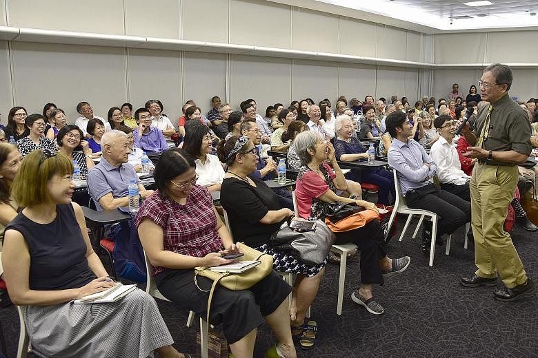 Professor Kua Ee Heok, Singapore's mental health doyen, kept participants of The Big Read Meet riveted for 75 minutes, its longest talk since the Meet started in 2013.