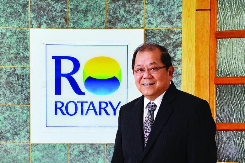 Rotary chairman Roger Chia's name is associated with Jurong Island and oil storage.