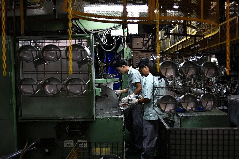 Singapore's manufacturing sector grew 11.2 per cent in the first eight months of the year - the highest since April 2011. DBS economist Irvin Seah said the improved reading for the electronics sector was in line with the latest industrial production 
