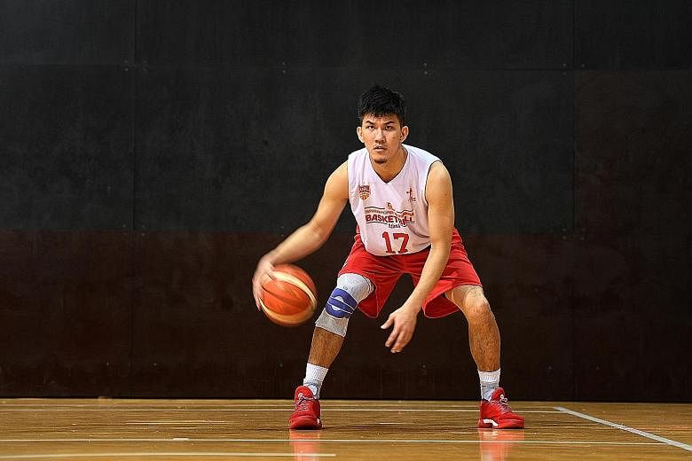 Basketballer Ng Han Bin wants to teach younger players proper techniques so that they can avoid injuries.