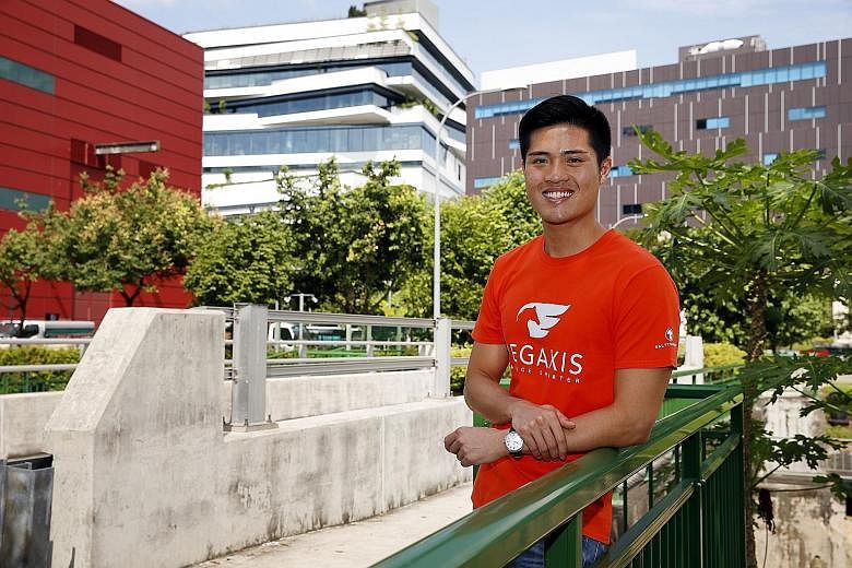 Mr Vinson Chua's start-up, Lumani, lets smart buildings anticipate users' electricity needs. Pegaxis CEO Ted Poh says a labour crunch will make adoption of technology "inevitable". The smartphone was a godsend for construction, says Novade founder De