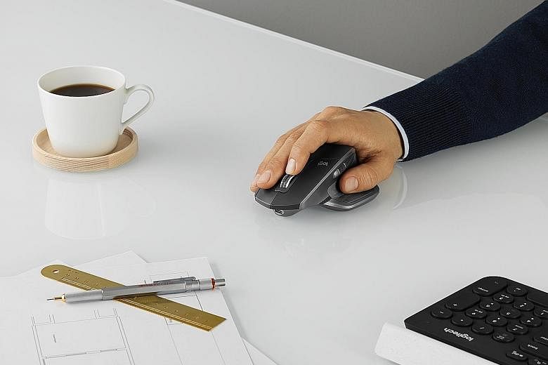 Logitech's MX Master 2S has a 4,000 dots-per-inch sensor for tracking accuracy and is said to be able to work on any surface, including glass.