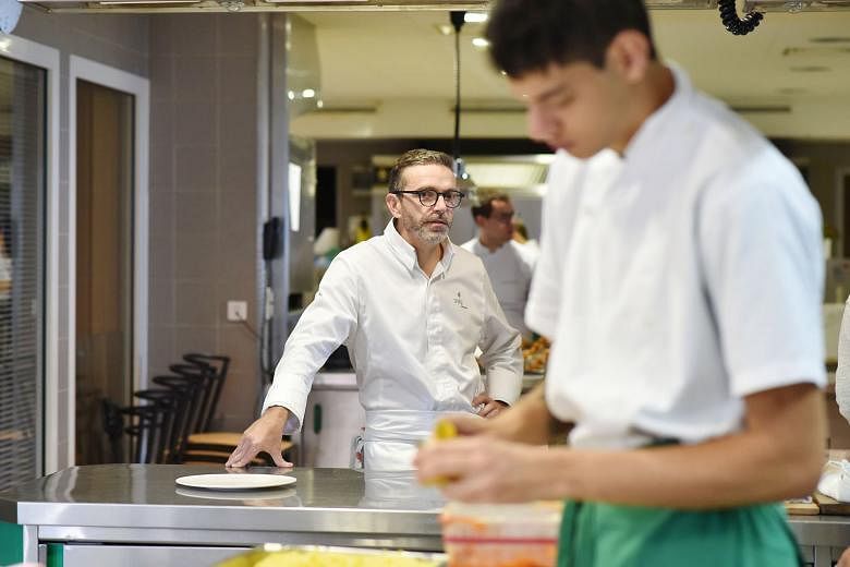 French chef Sebastien Bras shocked the culinary world recently when he asked not to be included in future Michelin guides. He wants to "redefine what is essential" in his life and at his restaurant Le Suquet in Laguiole, France.