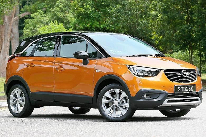 The Crossland X is stylish looking with interesting lines and a two-tone paintwork.