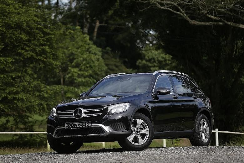 The Mercedes-Benz GLC200 (above) is less powerful than the GLC250, but it has an equally roomy cabin with modern-day features.