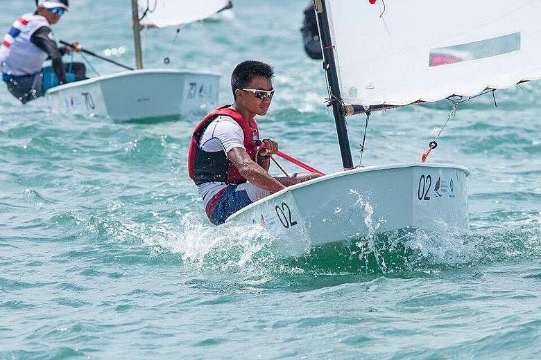 Singapore Optimist sailor Muhammad Daniel Kei Yazid had a good outing in Hong Kong, finishing comfortably ahead of his rivals. He will be moving up to the double-handed 420 class.