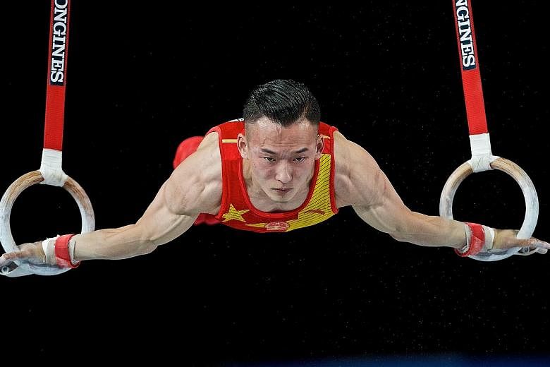Xiao Ruoteng was a lowly 10th in the rings, but strong showings in the other disciplines gave him the all-around title at the World Championships, which defending champion Kohei Uchimura missed owing to injury.