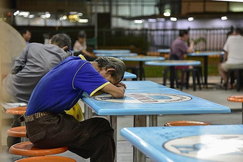 In Chinatown, coffee shops that open 24 hours and staircases are some of the places where people can be found sleeping. Of the 180 people found sleeping outdoors by volunteers over a five-hour period in March, 21 had been sleeping outdoors for more t