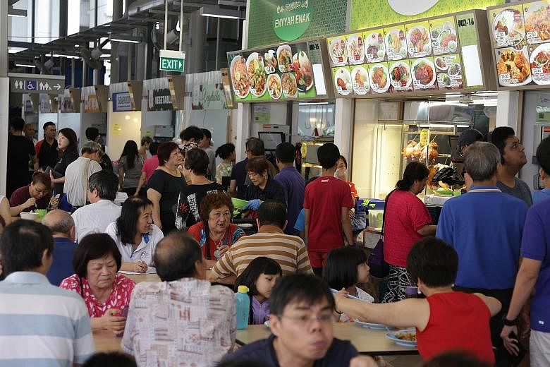 Jurong West Hawker Centre, home to 34 cooked-food stalls and 14 market stalls, is managed on a not-for-profit basis. It is part of the NEA's efforts in exploring alternative management models for hawker centres, by engaging "socially conscious" opera