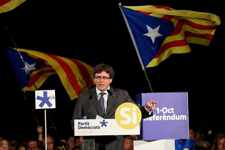 Catalan President Carles Puigdemont will be talking about "the current political situation" at the regional Parliament today.