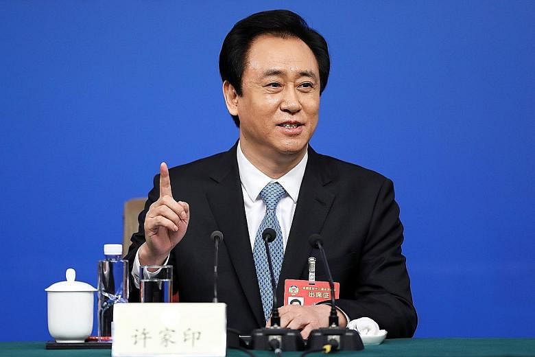 Mr Xu Jiayin's wealth is reportedly US$43 billion - a gain of about US$30 billion over last year.