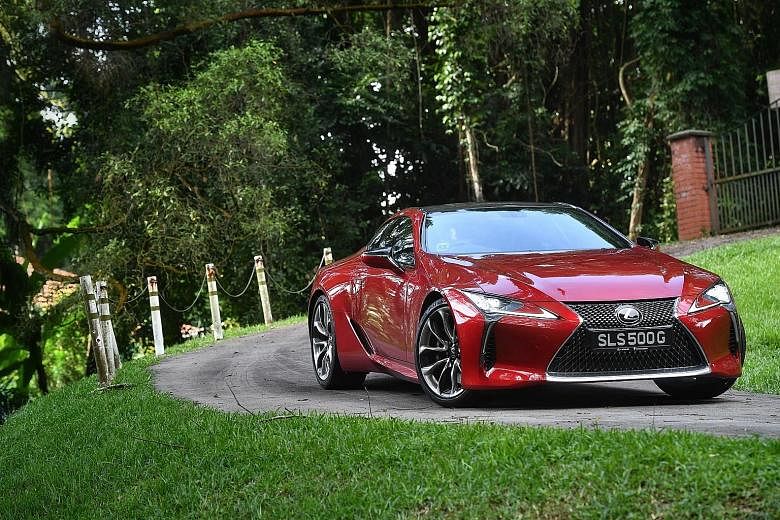 The LC500 scores in the looks department.