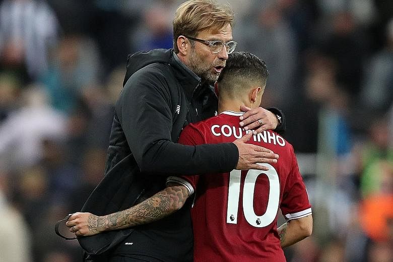 Liverpool manager Jurgen Klopp will be counting on Brazil playmaker Philippe Coutinho to produce the goods against a rampant Manchester United, who have yet to lose this season.