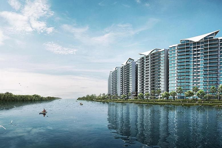 An artist's impression of Kingsford Waterbay, which sold 45 units.