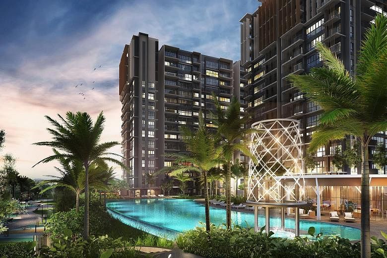 An artist's impression of executive condo Parc Life, which sold 48 units.