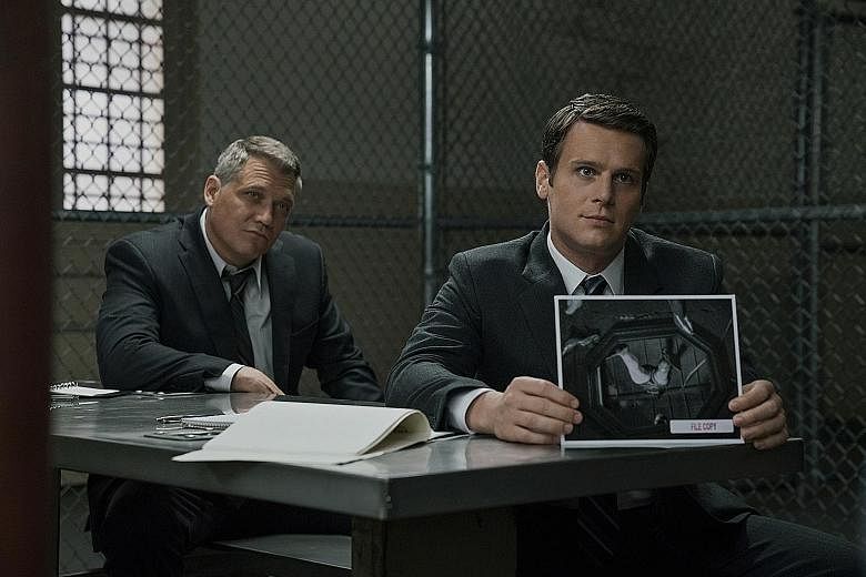 The odd-couple dynamics between Holt McCallany (left) and Jonathan Groff (right) help keep Mindhunter afloat.