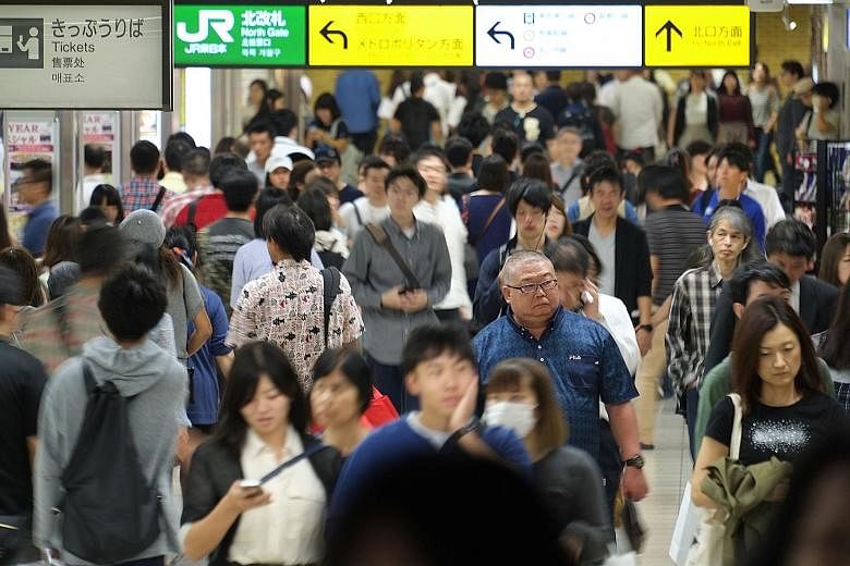 A Pew Research Centre report released yesterday notes that Japanese are overall more positive about their nation's future than they were last year. Also, only 32 per cent of respondents aged 18 to 29 are displeased with the state of Japanese democrac
